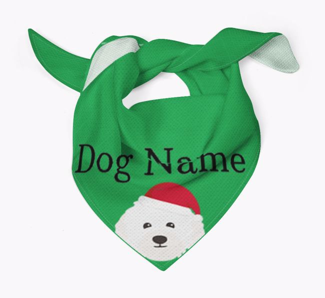 Peeking Christmas Icon: Personalised {breedFullName} Bandana